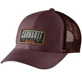 Carhartt Canvas Mesh-Back Outlast Patch Cap – Maroon